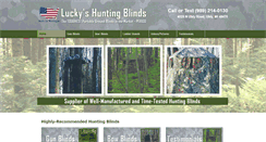 Desktop Screenshot of luckyshuntingblinds.com